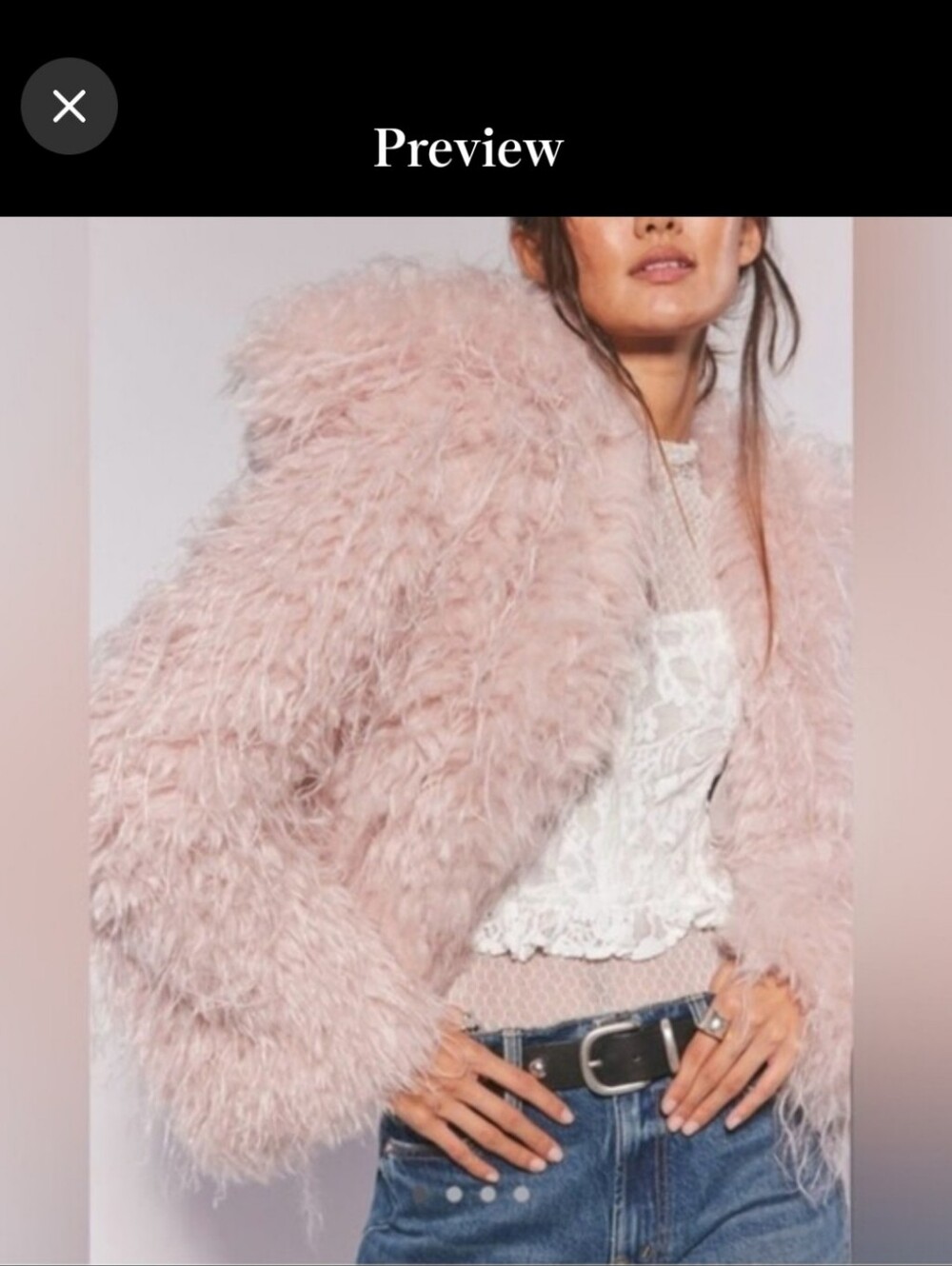 Free People Moonlight Faux Fur Coat ..Oversized And Super Soft - Picture 6 of 6